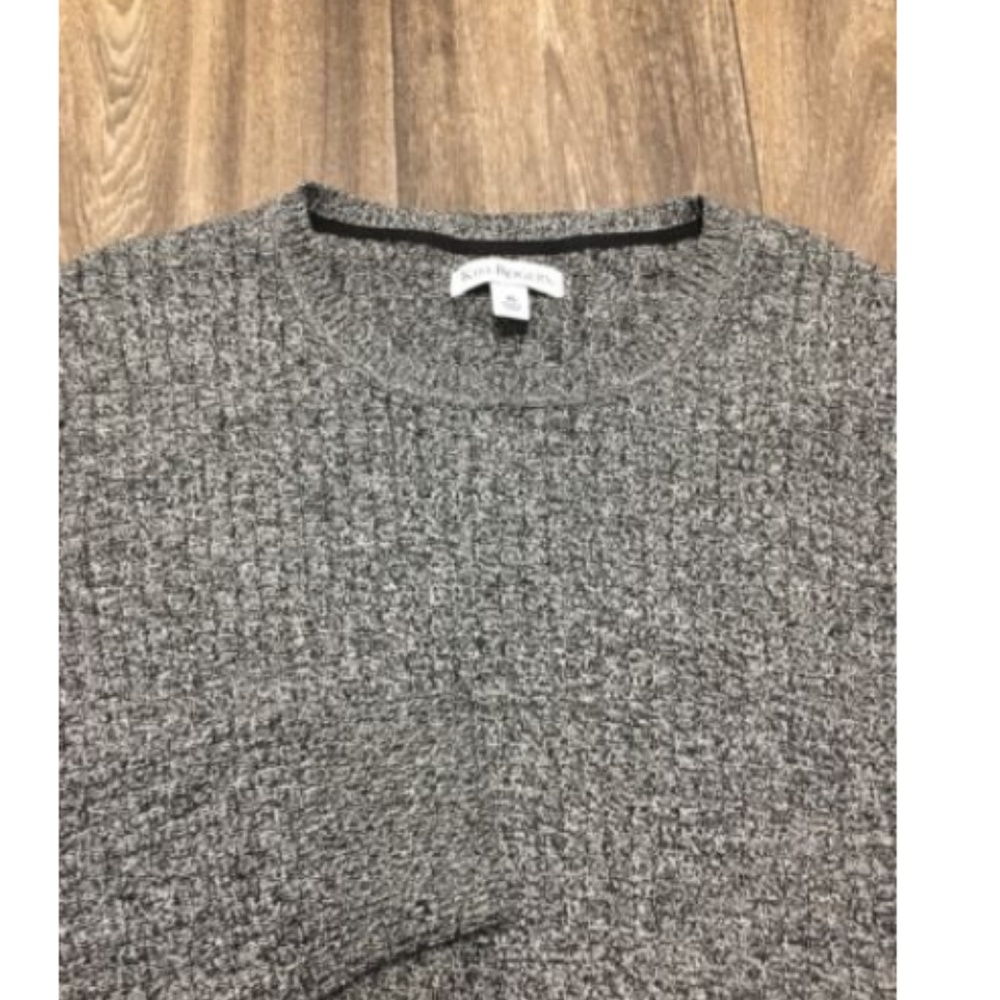 Kim Rogers Gray & Black Ribbed Sweater - Picture 3 of 5